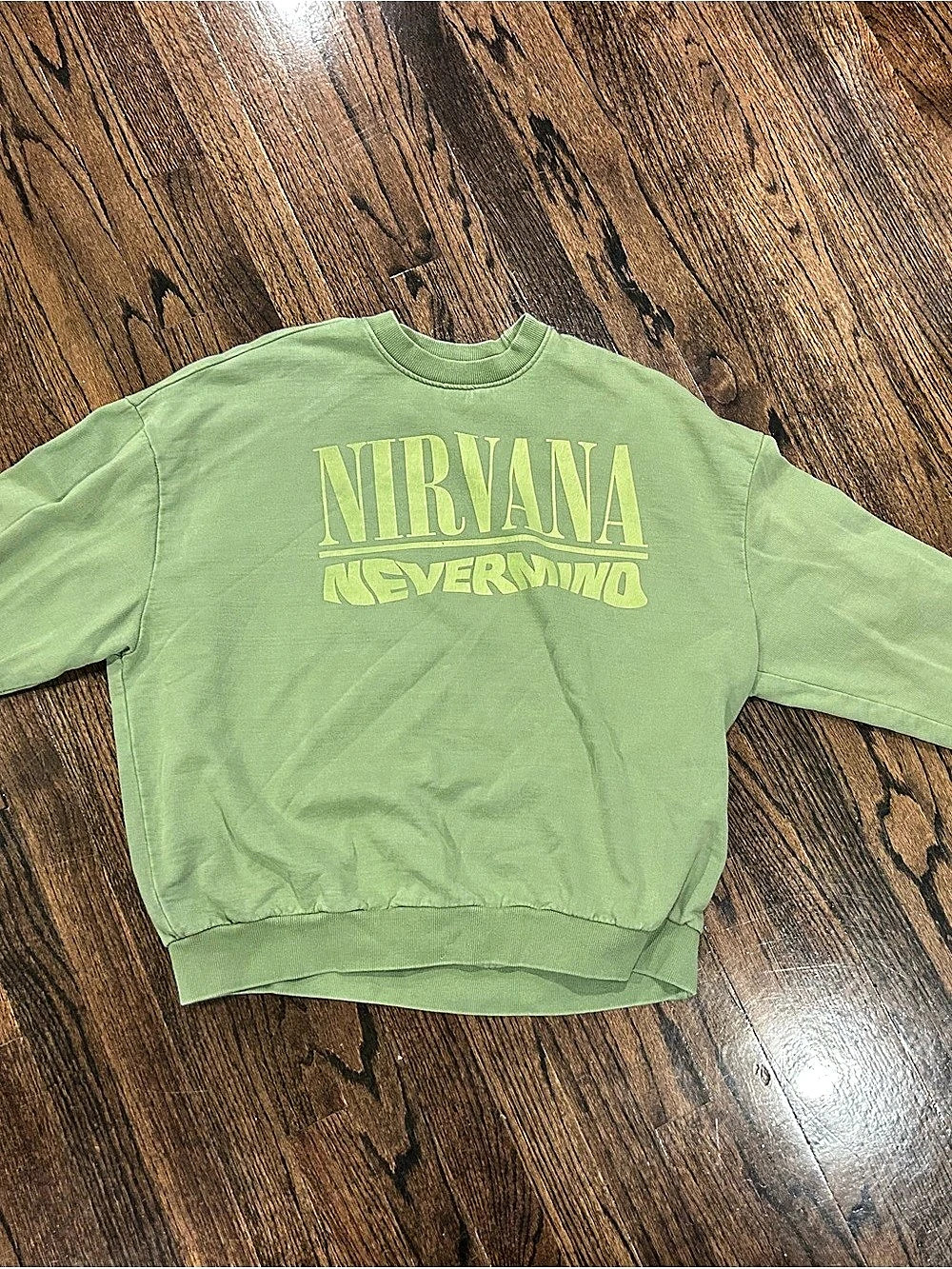 Nirvana Nevermind Triskaidekaphobia Crewneck Sweatshirt Triskaidekaphobia
